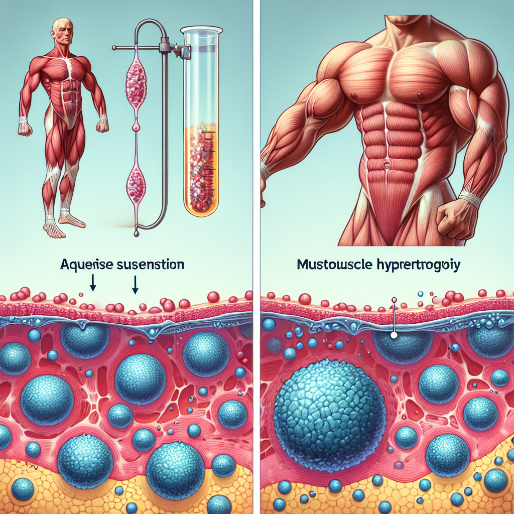 Gli effetti della sospensione acquosa di testosterone sull'ipertrofia muscolare